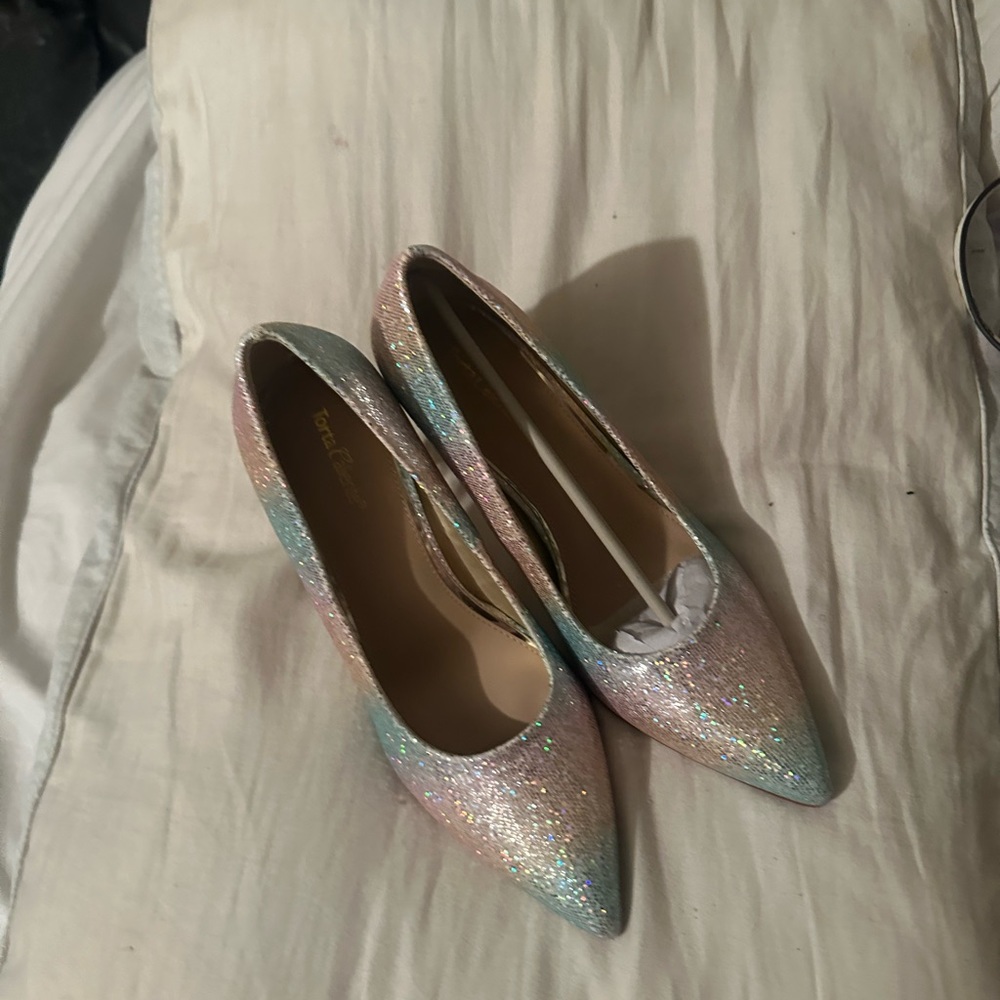 Rainbow heels